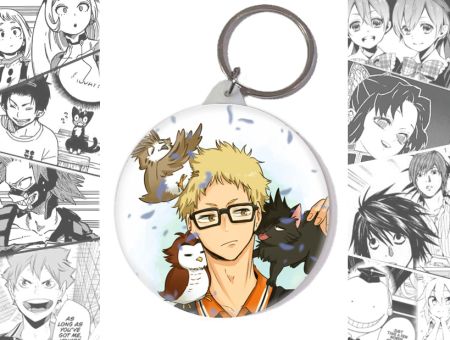 Круглий Брелок Волейбол Haikyuu!! BR-58-002015 