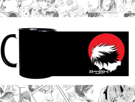 Чашка Зошит смерті Death Note cup-922-00643 з зображенням Ел, кольорова
