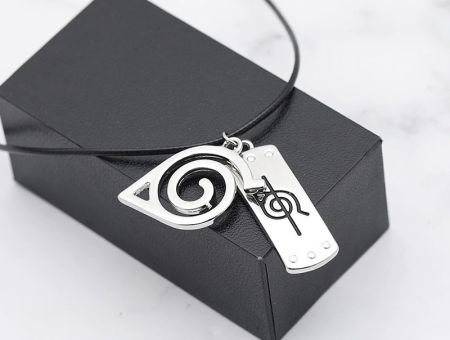 Кулон Naruto №0015 подвійний зі шнурком , знаки Селища Прихованого Листа