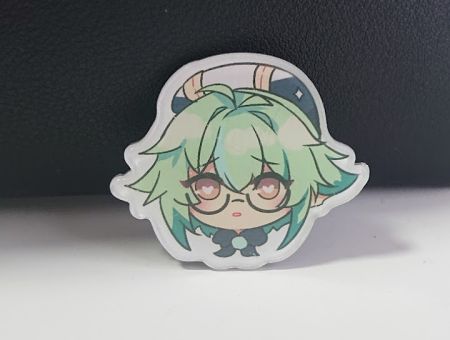 Значок акриловий фігурний Геншин Імпакт Сахароза Genshin Impact БУЛ-0019-6