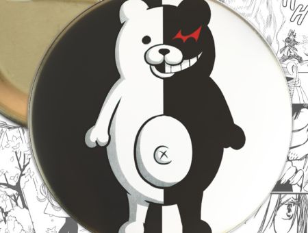 Значок Монокума Danganronpa 000090